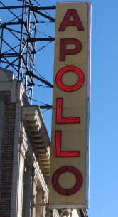 The Marquee at the historic Apollo Theatre in Harlem.