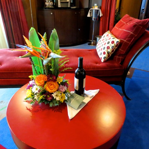 Our welcome arrangement from the staff.