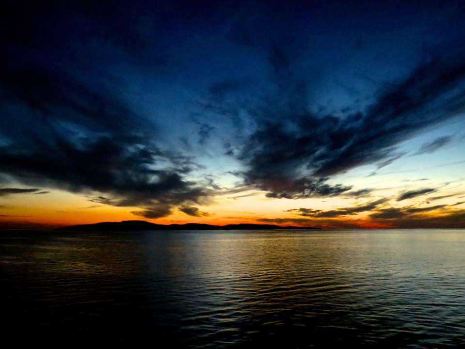 Finnish sunset on the Baltic Sea.