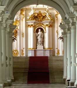 Entering the Hermitage.