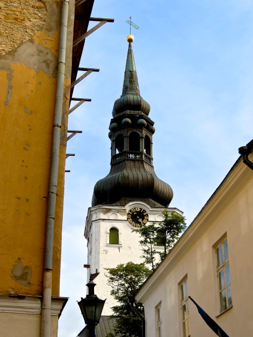 The Baroque tower of the Cathedral of Saint Mary the Virgin, also known as the Dome Church.