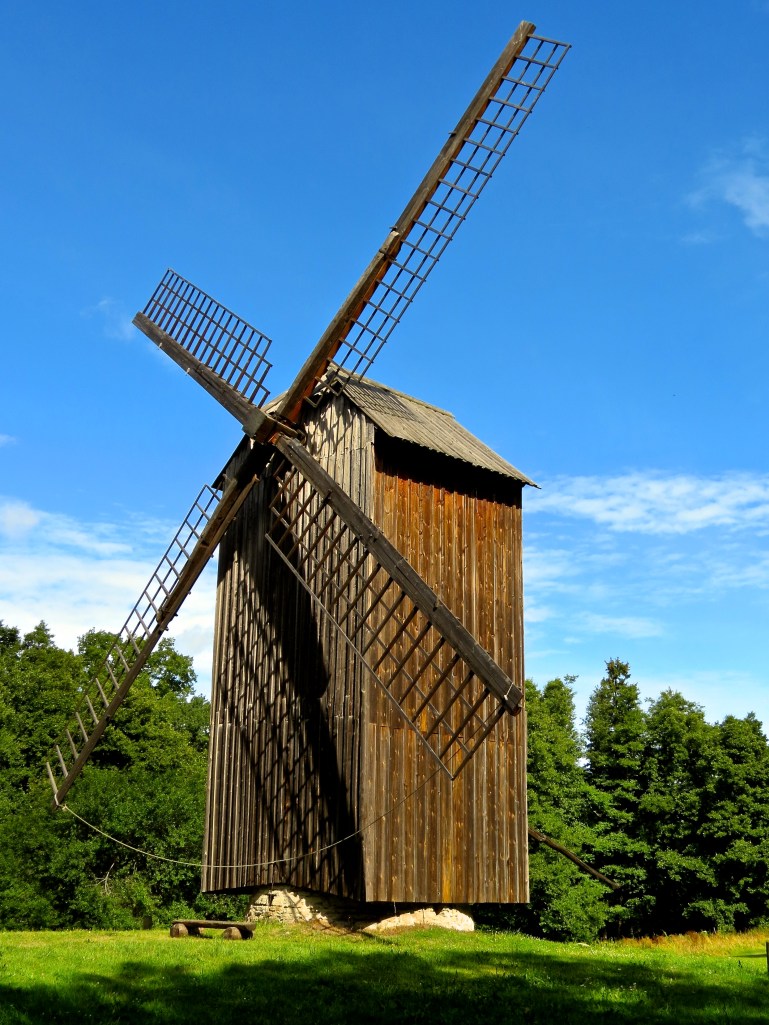 A windmill at the Estonia Open Air Museum.
