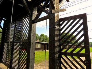 Known as the Death Gate, this is the prisoners entrance to the camp.