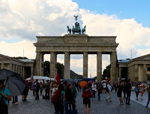 The Brandenburg Gate.