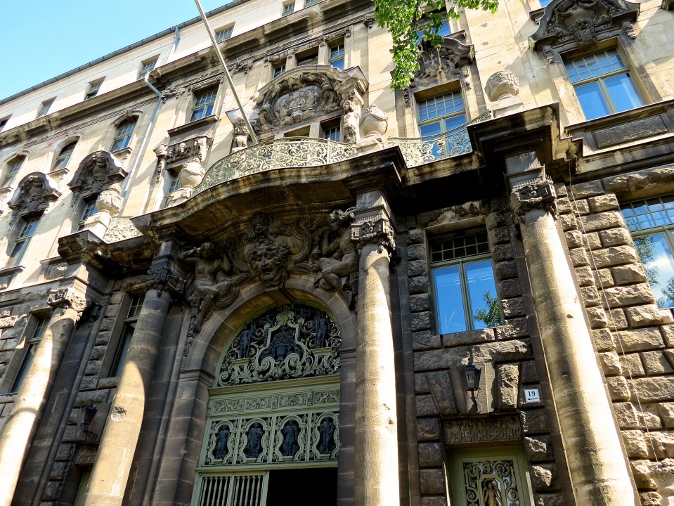 This rather ornate building next to the museum is now an apartment building.