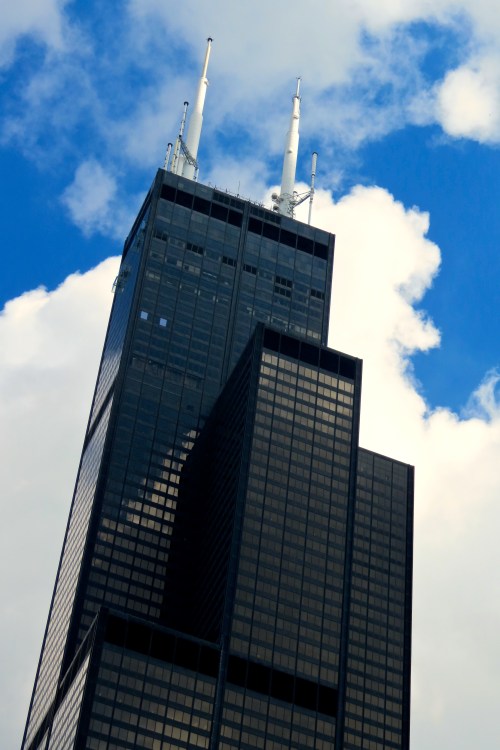 The Willis Tower. Formerly known as the Sears Tower. The second tallest building in the U.S.