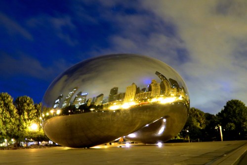 Cloud Gate, 6 am.