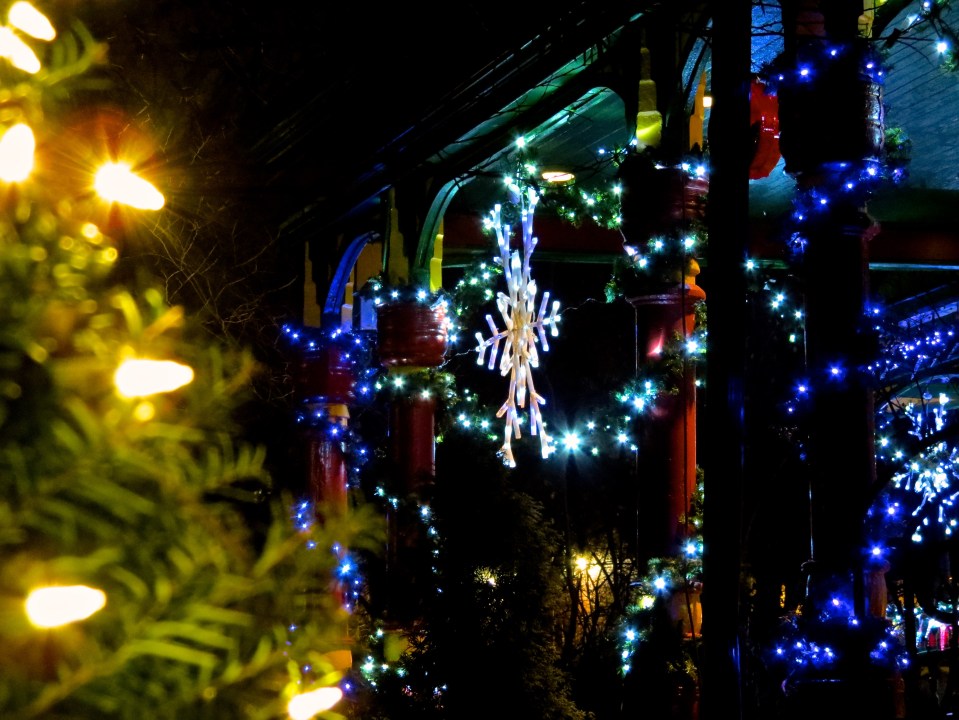 The porte cochere from the back.