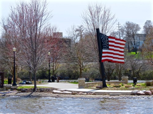 One of the best urban portions of the ride, travels through Elgin along the Fox River passing Walton Island Park.