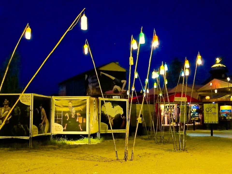 The midway at Phare, the Cambodian Circus.