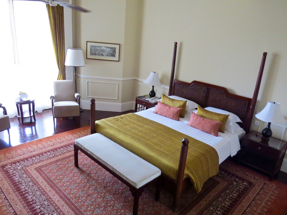 Our room in the original 1930's building of the Raffles Grand Hotel d'Angkor.