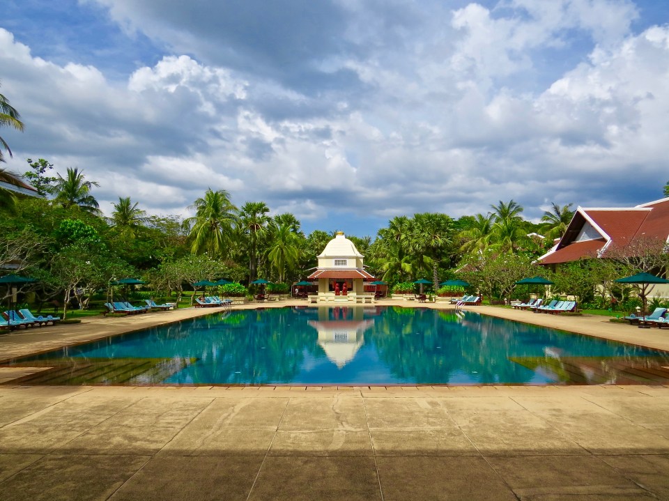 Raffles pool is the largest in Cambodia.