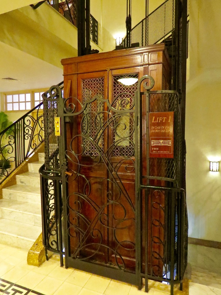 The working, vintage lift.