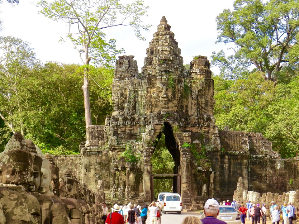 The causeway and entryway to Angkor Thom.