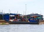 The shore near the boat dock at Tonle Sap Lake.