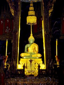 The Emerald Buddha.
