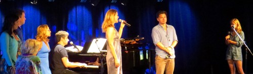 All the performers, giving their all, in the afternoon's surprise variety show.