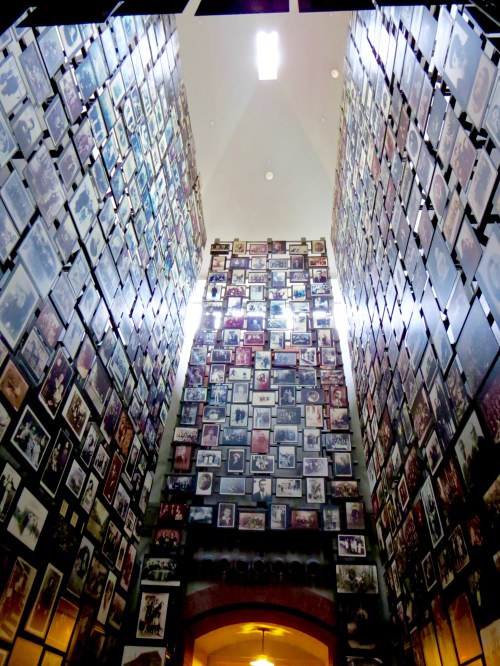 The Tower of Faces in the U.S. Holocaust Memorial Museum.