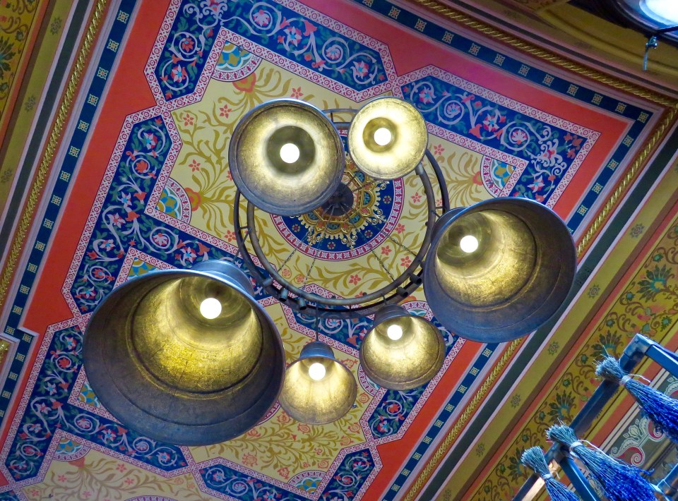 The ceiling inside the Gilbert Scott Bar.