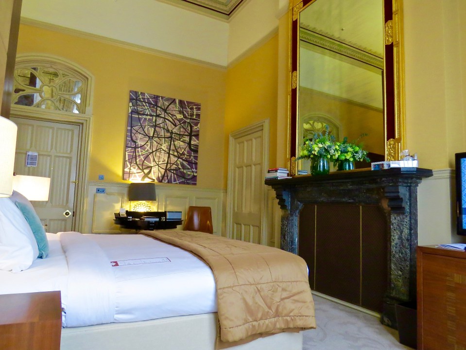 The bedroom of the Sir George Gilbert Scott Suite.