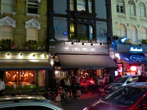 On the street in the West End.