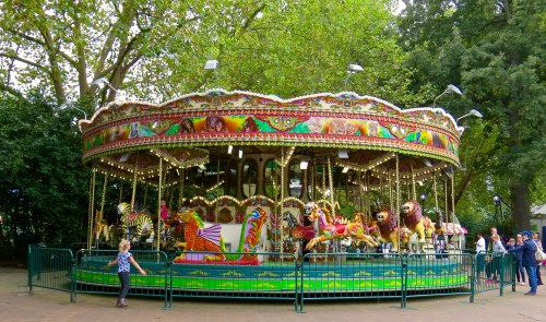 The carousel at the London Zoo.