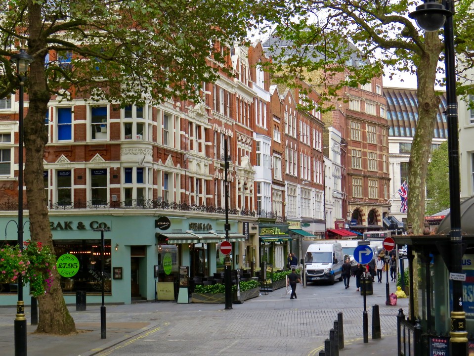 A typical London street.