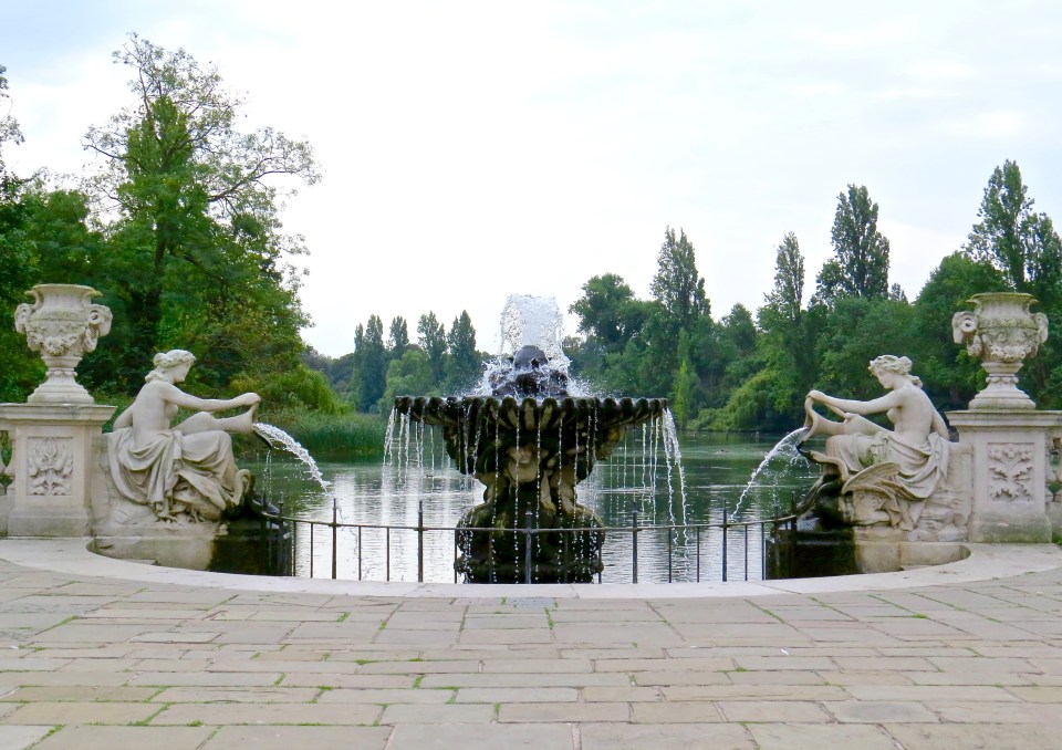 In the Italian Gardens of Hyde Park.