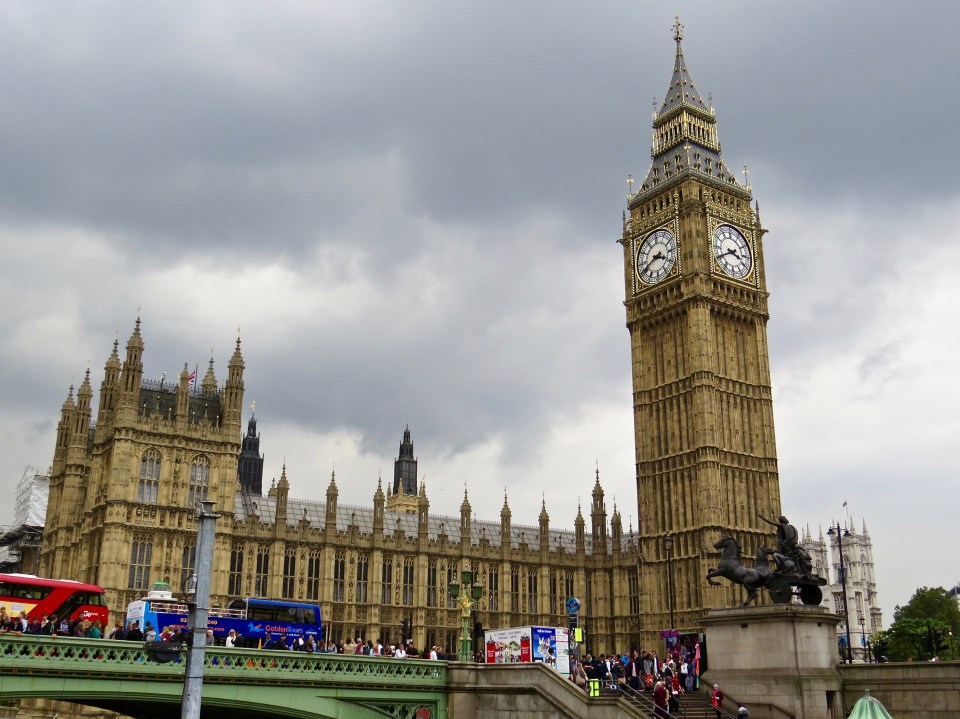 The Palace of Westminster.