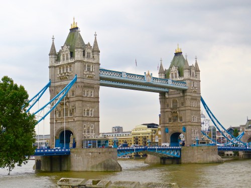 The Tower Bridge.