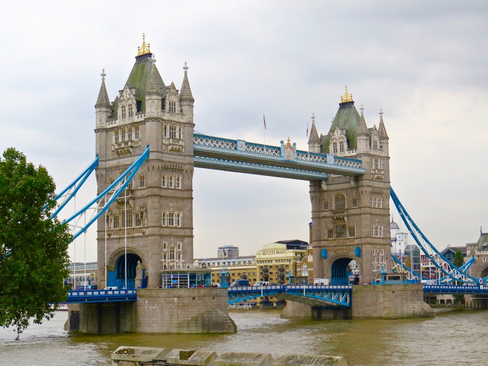 The Tower Bridge.