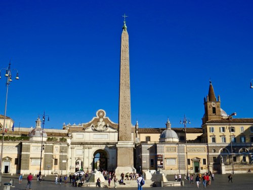 The beautiful Piazza del Popolo.