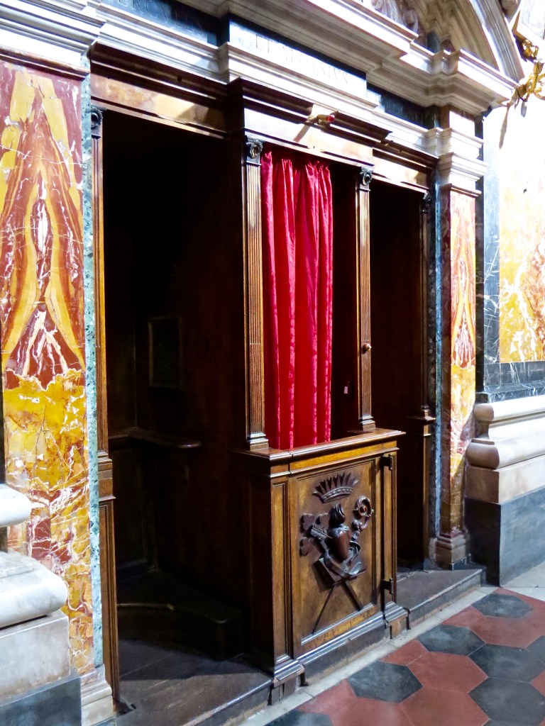 The confessional.