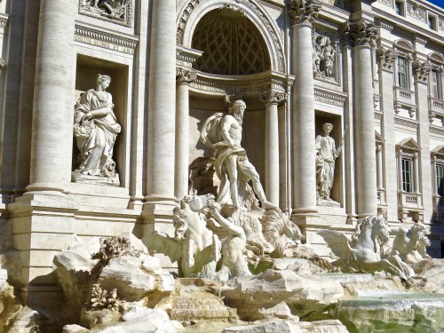The world famous Trevi Fountain.