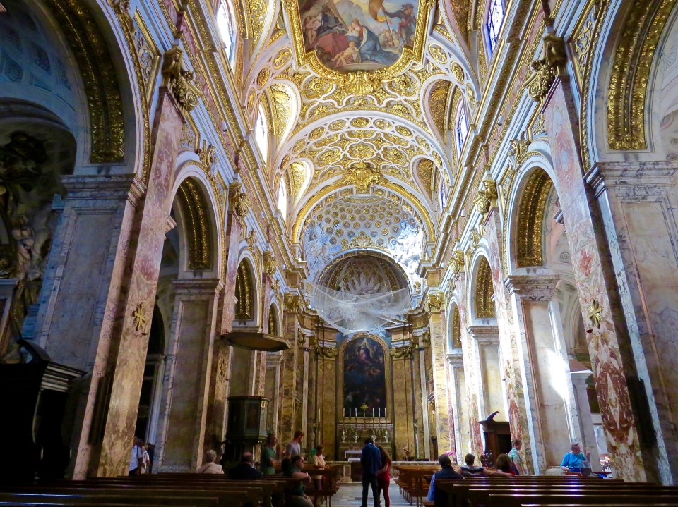 The Interior of Chiesa San Luigi dei Francesi.