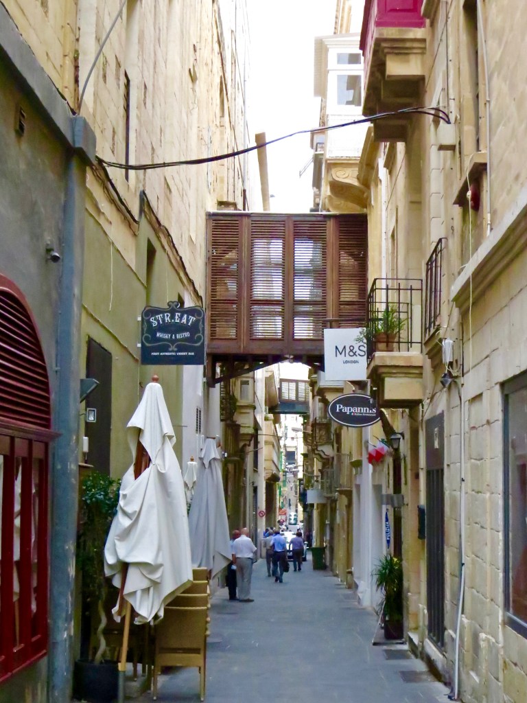 Malta's most famous street, Strait Street.