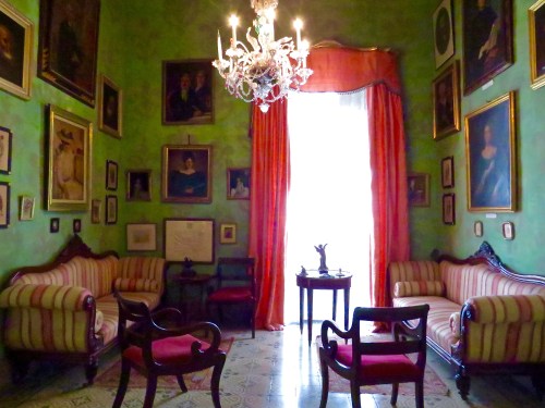 The Green Room in Casa Rocca Piccola.