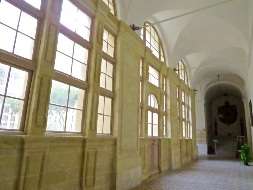 In the halls of the Carmelite Priory.