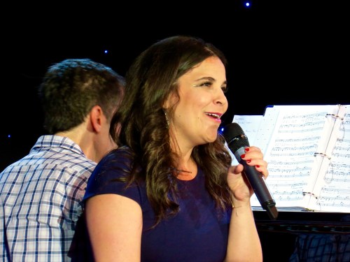 Lindsay Mendez with Seth Rudetsky on the piano.
