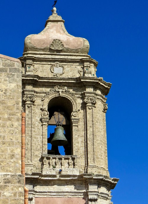The bell tower of Chiesa di San Giuliano, Erice.