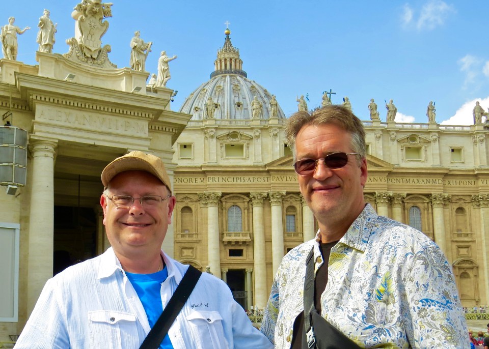 Michael and I in St. Peter's Square.