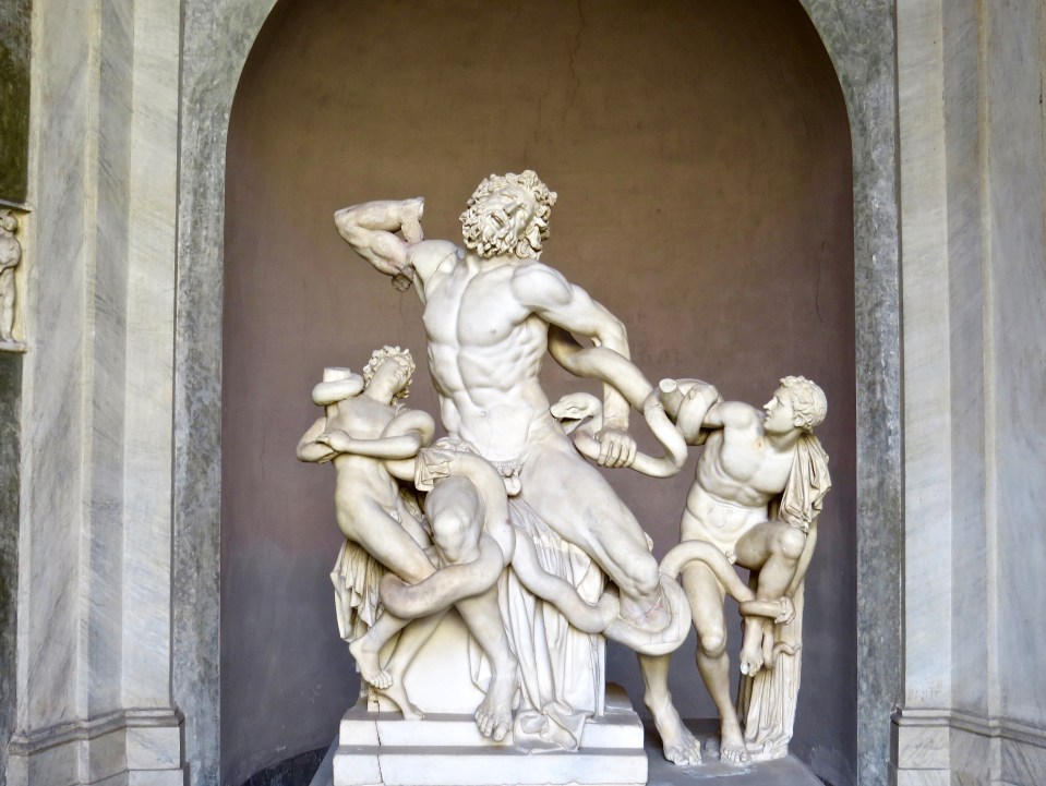 Laocoon and His Sons excavated in Rome, 1506.