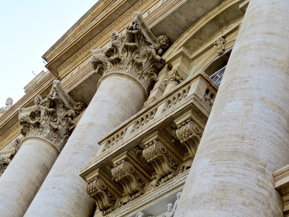 The famous Popes Balcony at St. Peter's Basilica.