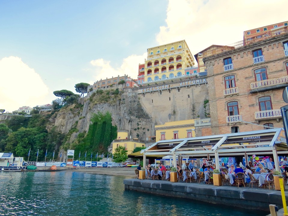 At the port in Sorrento.
