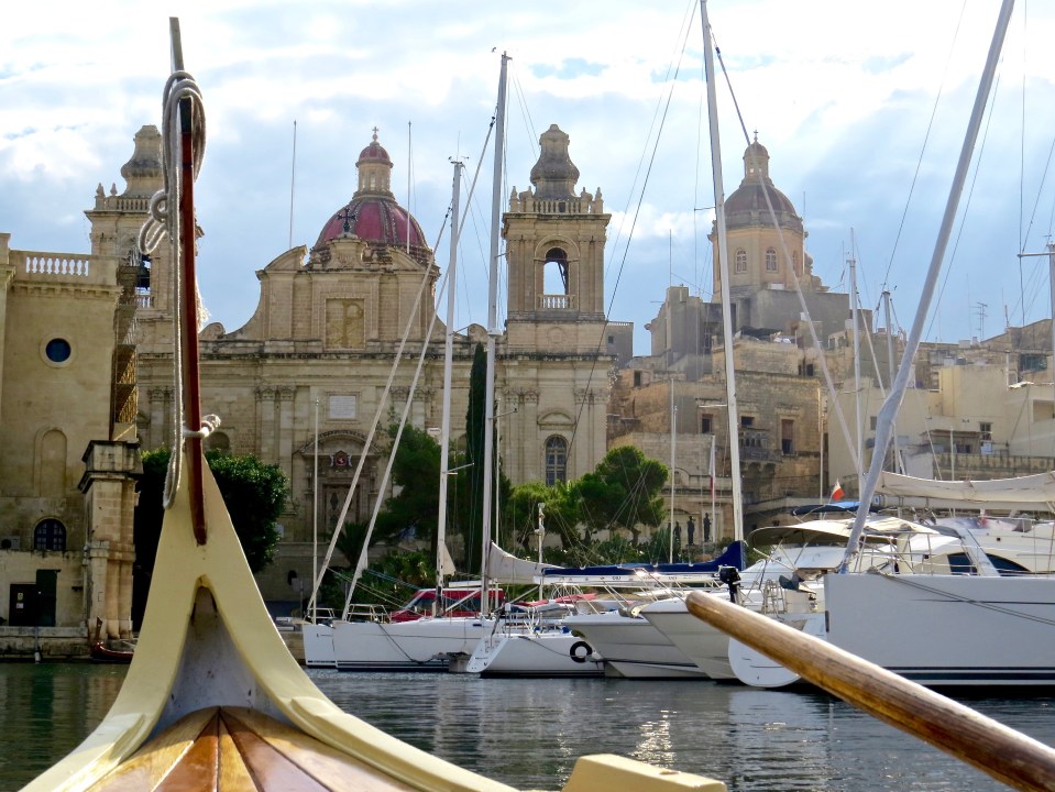 Touring the Grand Harbour in a Maltese dhaj