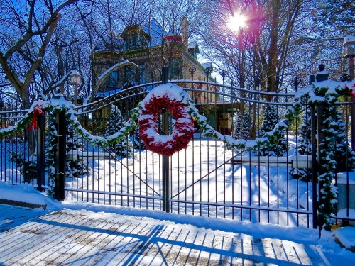 321 Division St. on a beautiful sunny morning after a good snow.